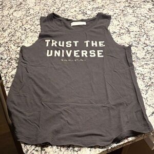 Spiritual Gangster Black 'Trust the Universe' Muscle Tee